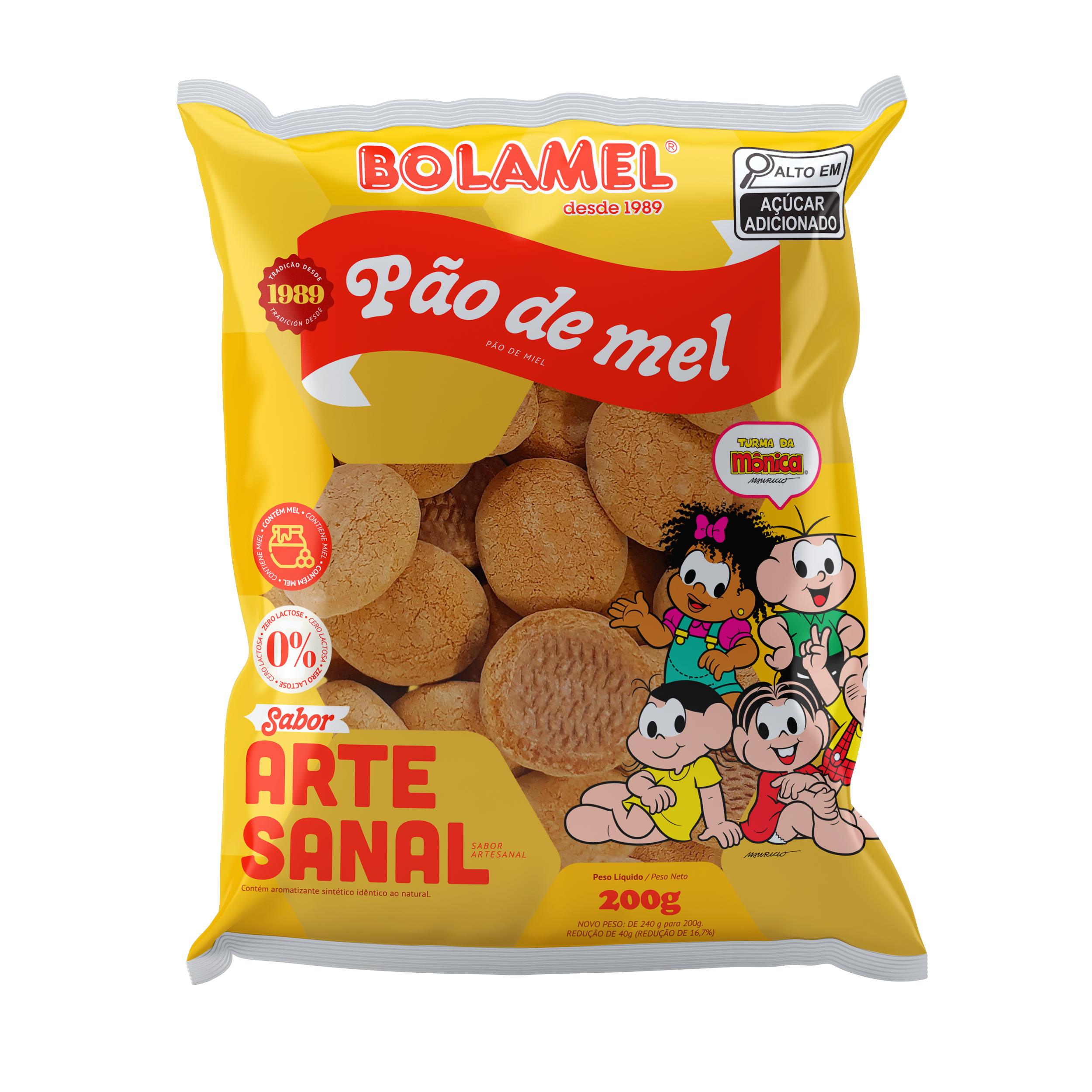 Pão de Mel Artesanal - Turma da Mônica