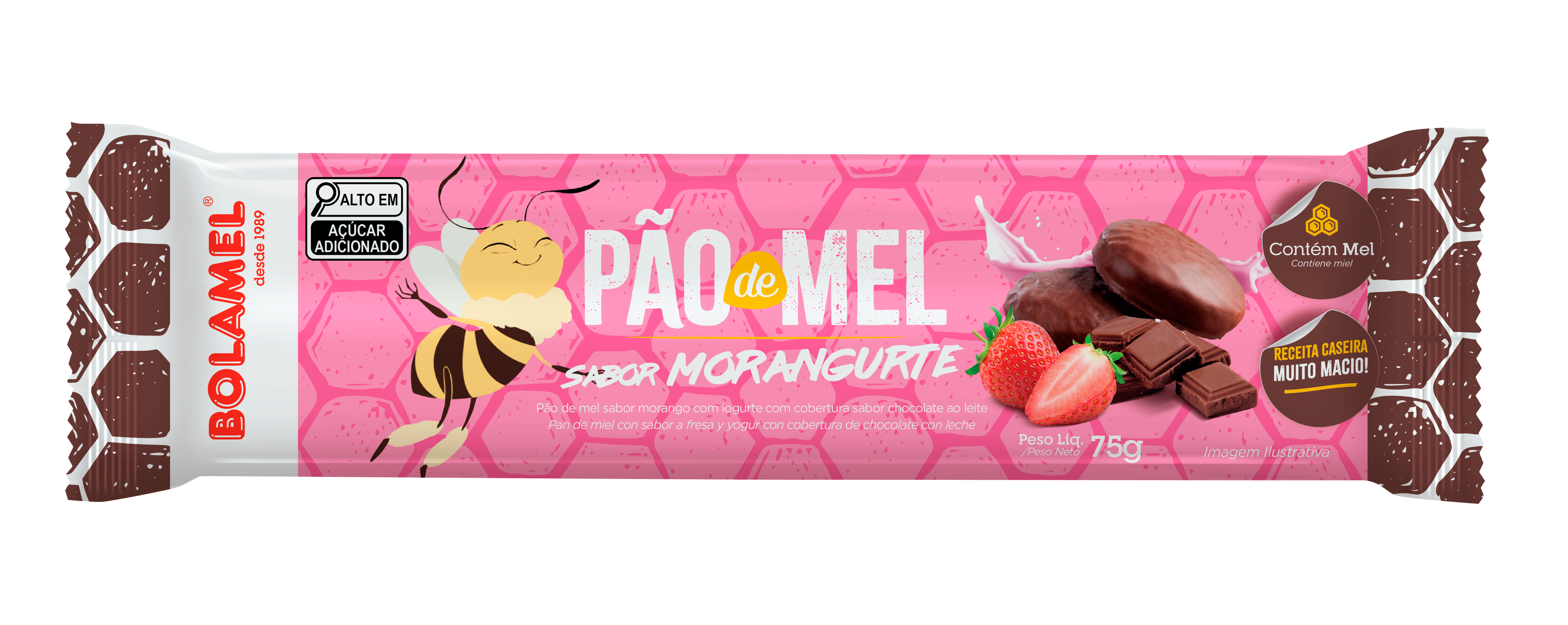 PÃO DE MEL MORANGURTE - 75G